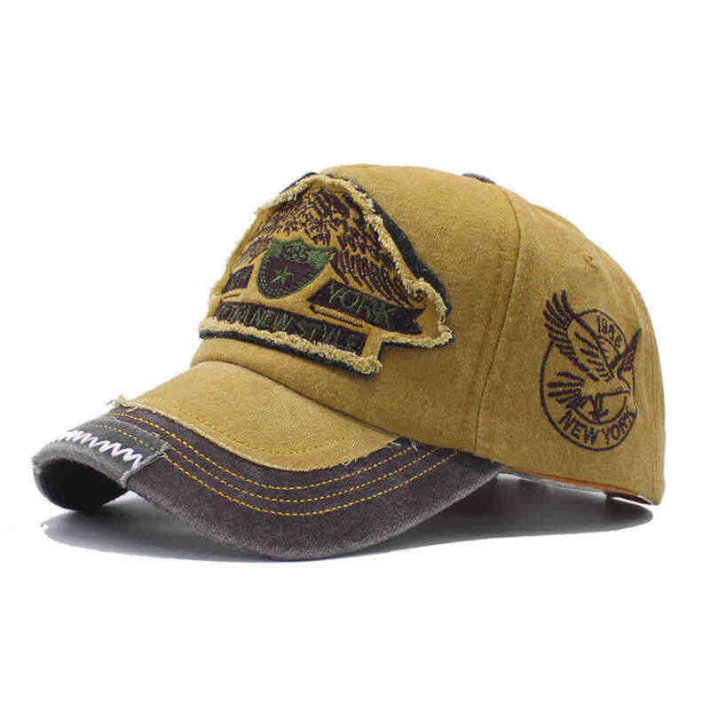 Herren Distressed Denim Cap Skanto