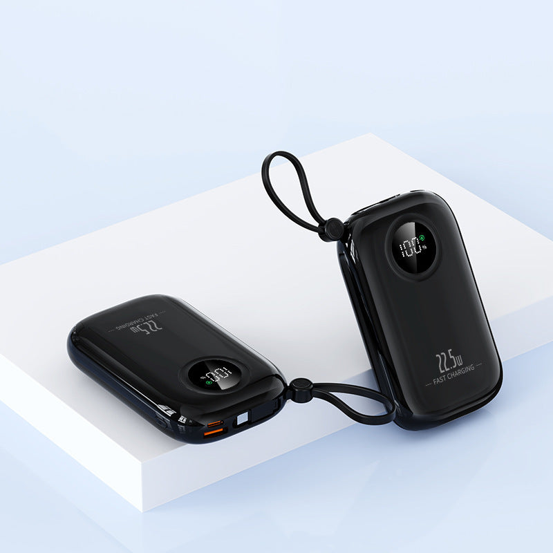Ultrakompakte Powerbank mit digitaler Ladezustandsanzeige und Schnellladefunktion Skanto