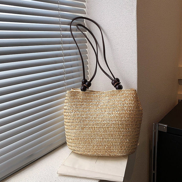 Elegante Strandtasche aus handgefertigtem Naturmaterial Skanto