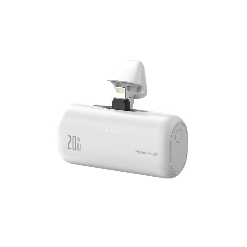 Powerbank mit integriertem Ladeanschluss und LED-Statusanzeige Skanto