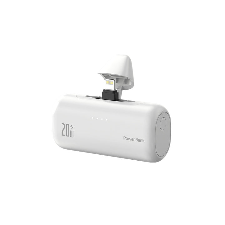 Powerbank mit integriertem Ladeanschluss und LED-Statusanzeige Skanto