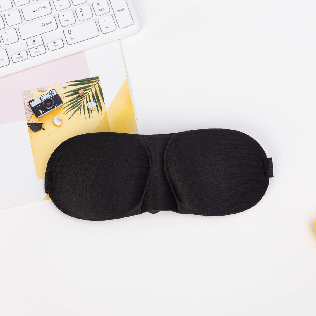 Skanto Unisex lichtblockierende Reisemaske mit thermoplastischer Nylonschale und breitem Komfortband Skanto