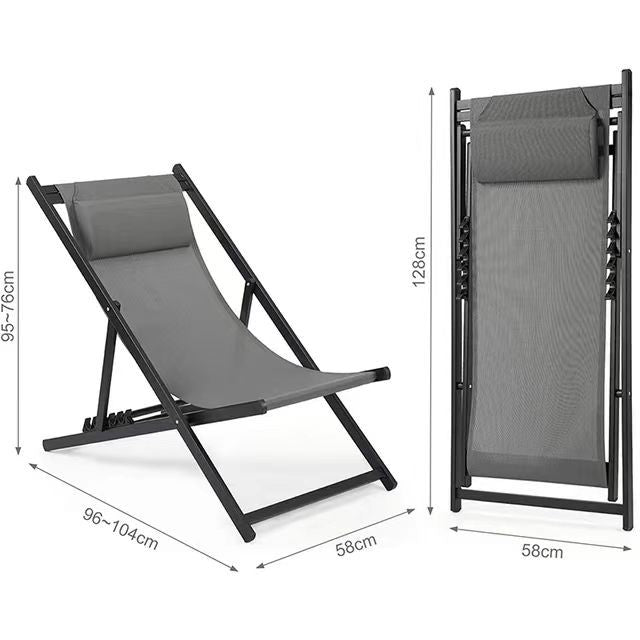Ergonomischer Klappstuhl mit Kopfstütze Skanto
