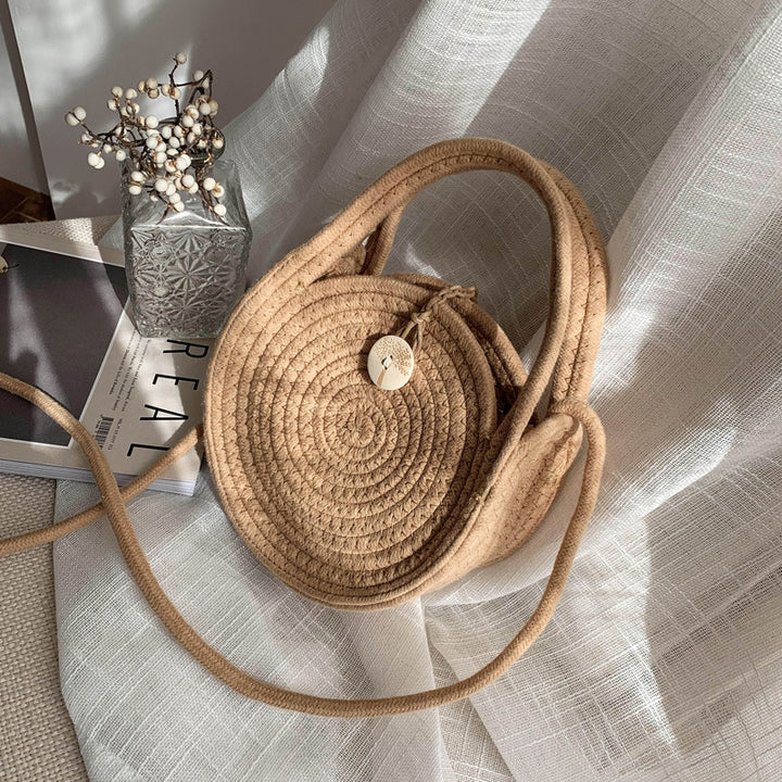 Handgeknüpfte Rundtaschen mit elegantem Design Skanto