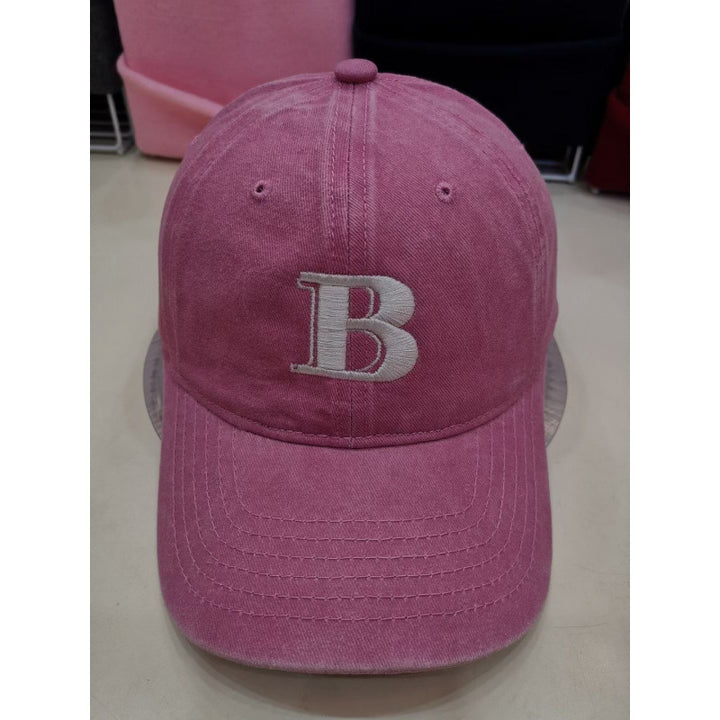 Damen Baseballkappe aus Baumwolle im Used-Look mit Buchstabenstickerei Skanto
