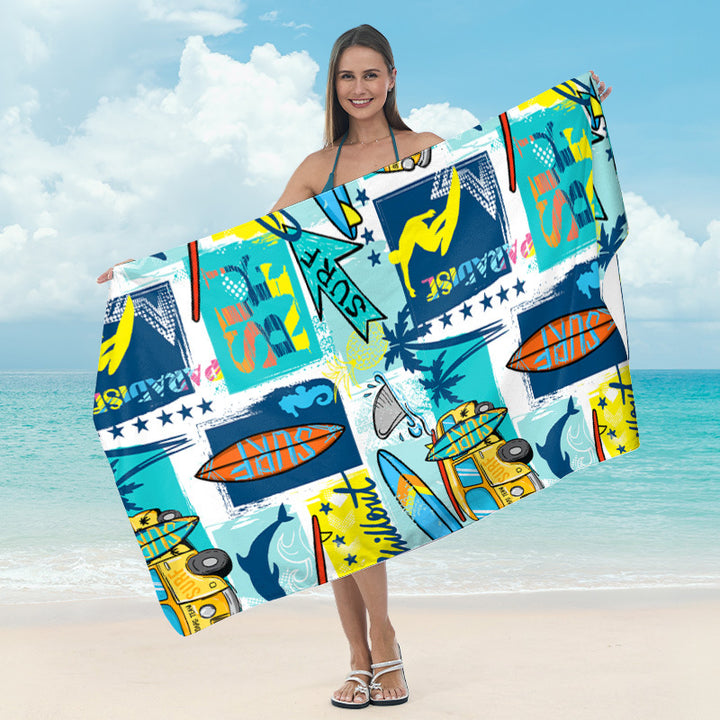 Strandtuch mit auffälligem Surf-Design Skanto