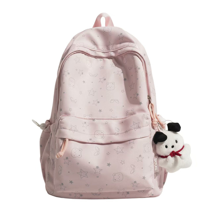 Rucksack mit vielen Fächern und Charakter-Motiv Skanto