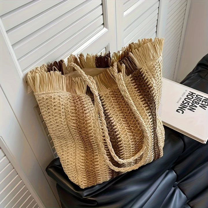 Geflochtene Handtasche aus Naturmaterial Skanto