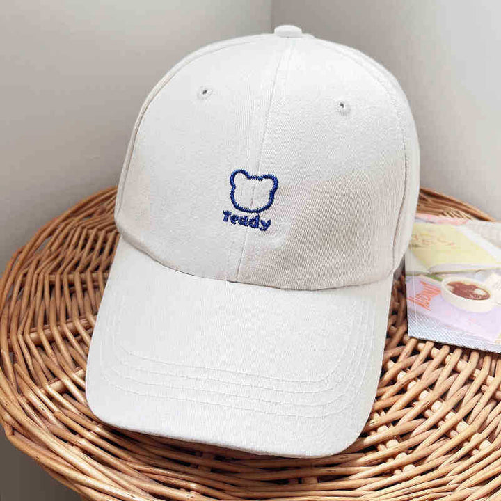 Verspielte Baseballkappe mit Teddybär-Stickerei für Damen Skanto