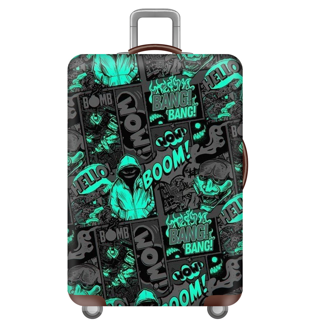Unisex Nan Robuster Hartschalen-Trolley mit Polycarbonat-Außenschale und Automarken-Motiv Skanto