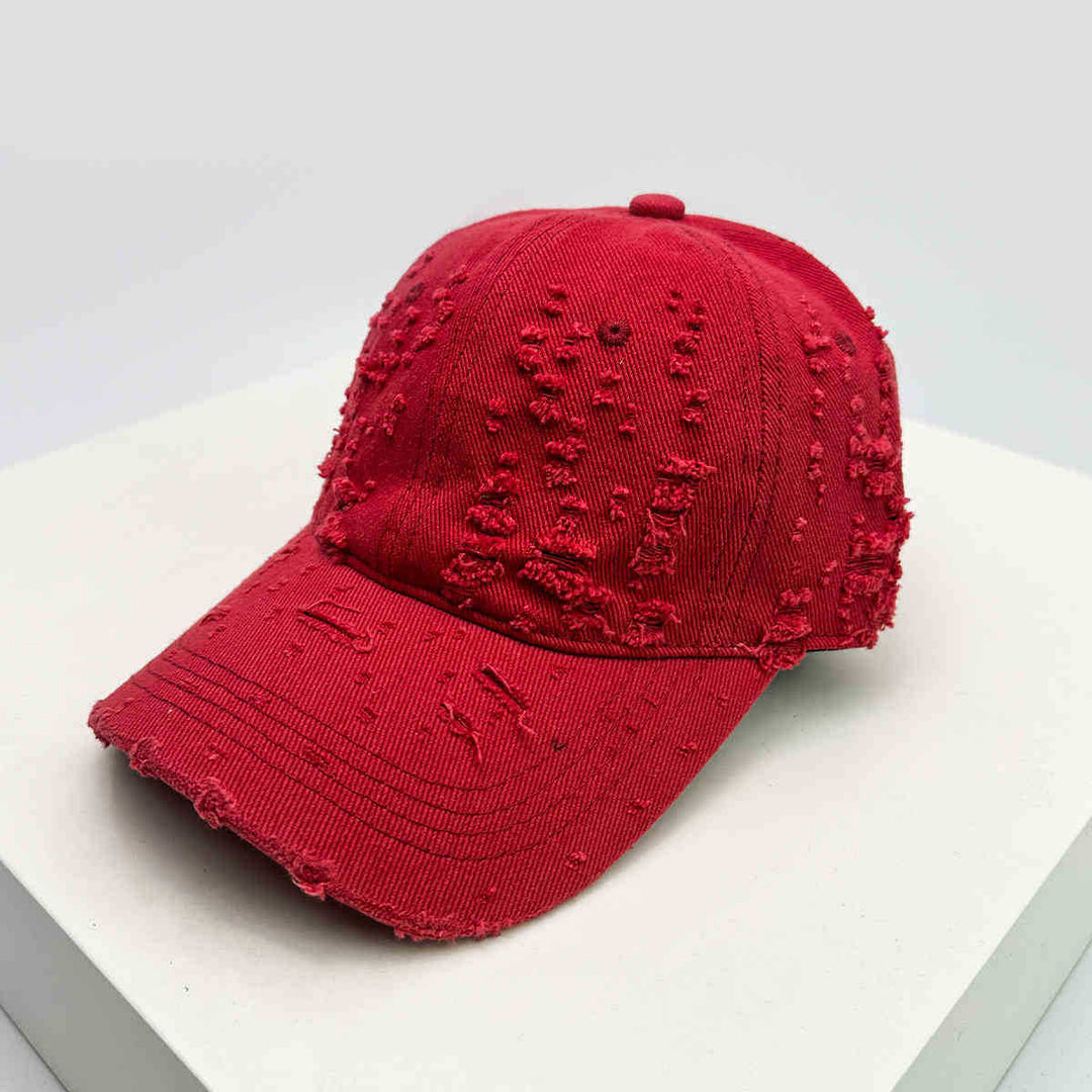 Damen Baseballkappe im Used-Look mit Textur Skanto