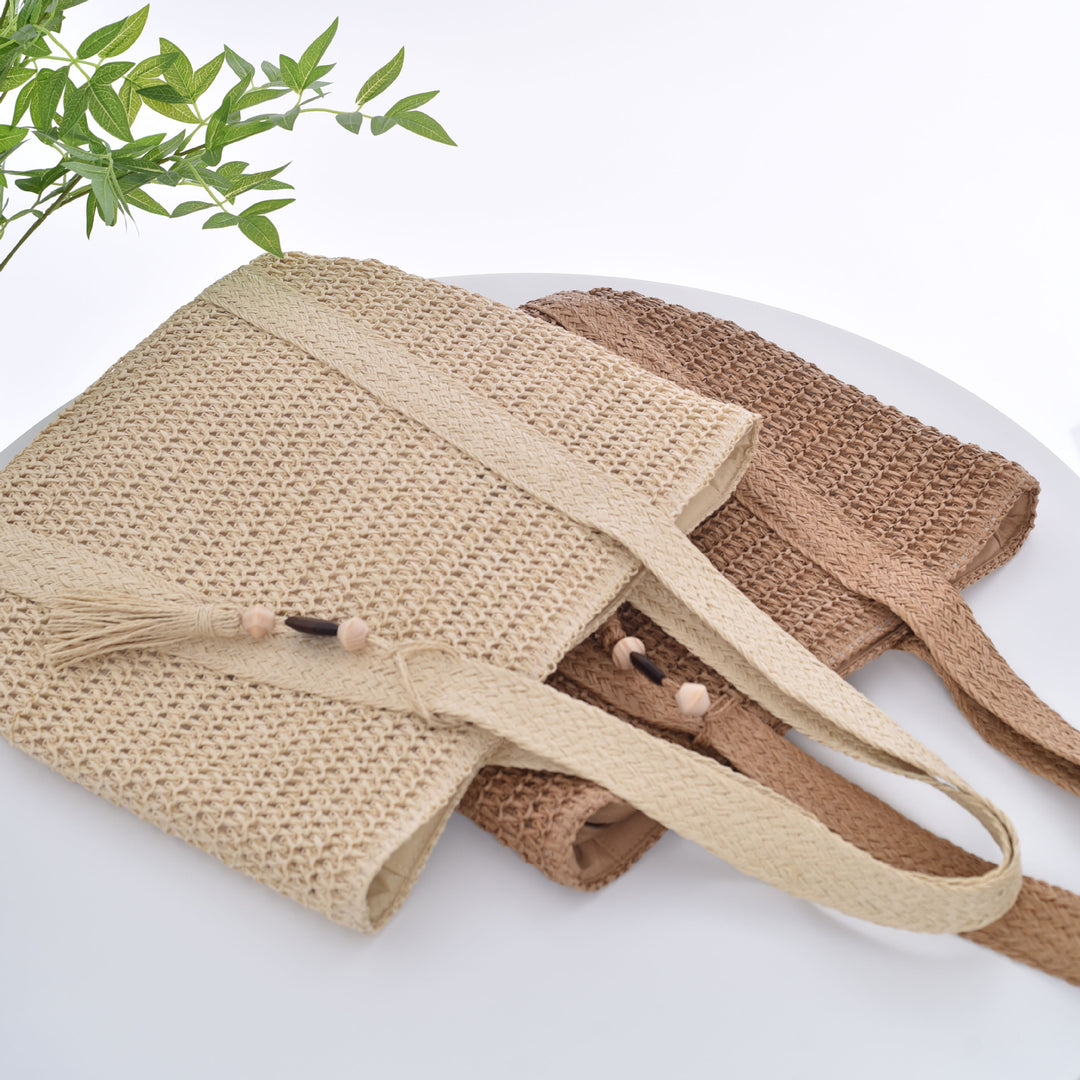 Elegante und luftige Basttraum Tasche Skanto