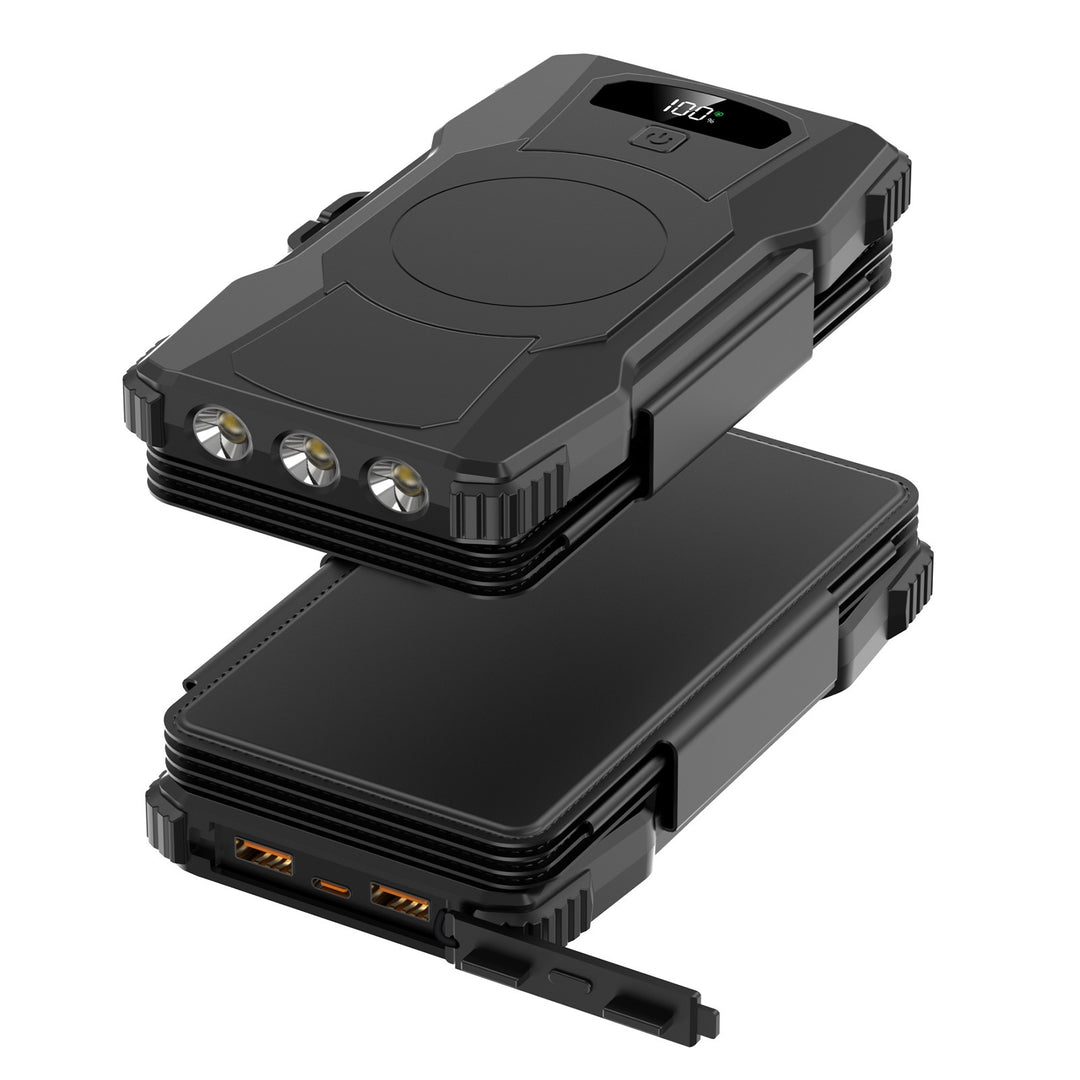 Powerbank mit Solarladung und LED-Leuchten Skanto