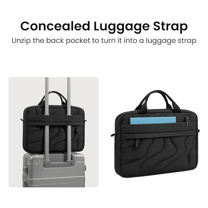 Gepolsterte Laptoptasche mit elegantem Wellenmuster Skanto