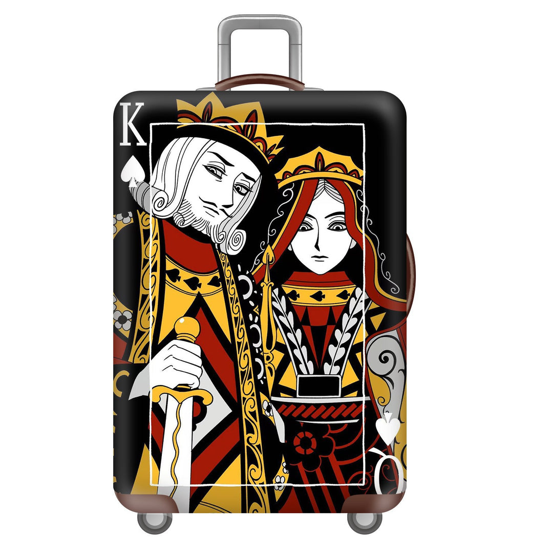 Unisex Hartschalen-Trolley mit Löwenporträt-Print, stoßfester ABS-Polycarbonat-Schale, Multiwheel-Fahrwerk und TSA-Sicherheitsschloss Skanto