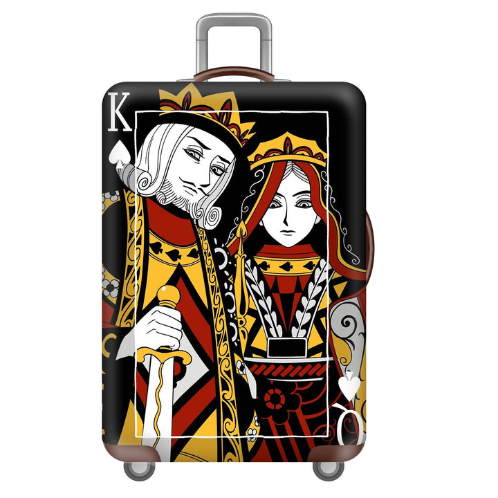 Unisex Hartschalen-Trolley mit Löwenporträt-Print, stoßfester ABS-Polycarbonat-Schale, Multiwheel-Fahrwerk und TSA-Sicherheitsschloss Skanto