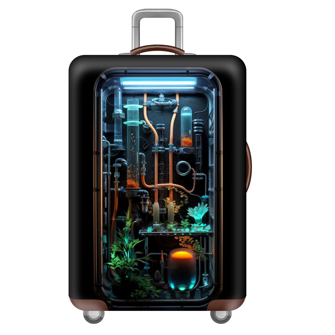 Unisex Nan Robuster Hartschalen-Trolley mit Polycarbonat-Außenschale und Automarken-Motiv Skanto