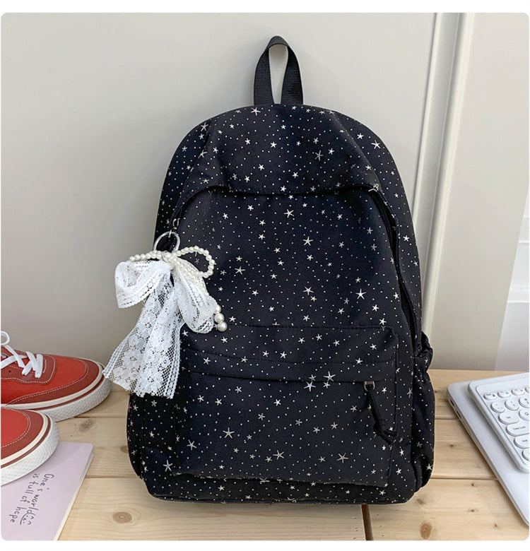 Stylische Freizeit-Schultasche mit Sternenprint Skanto