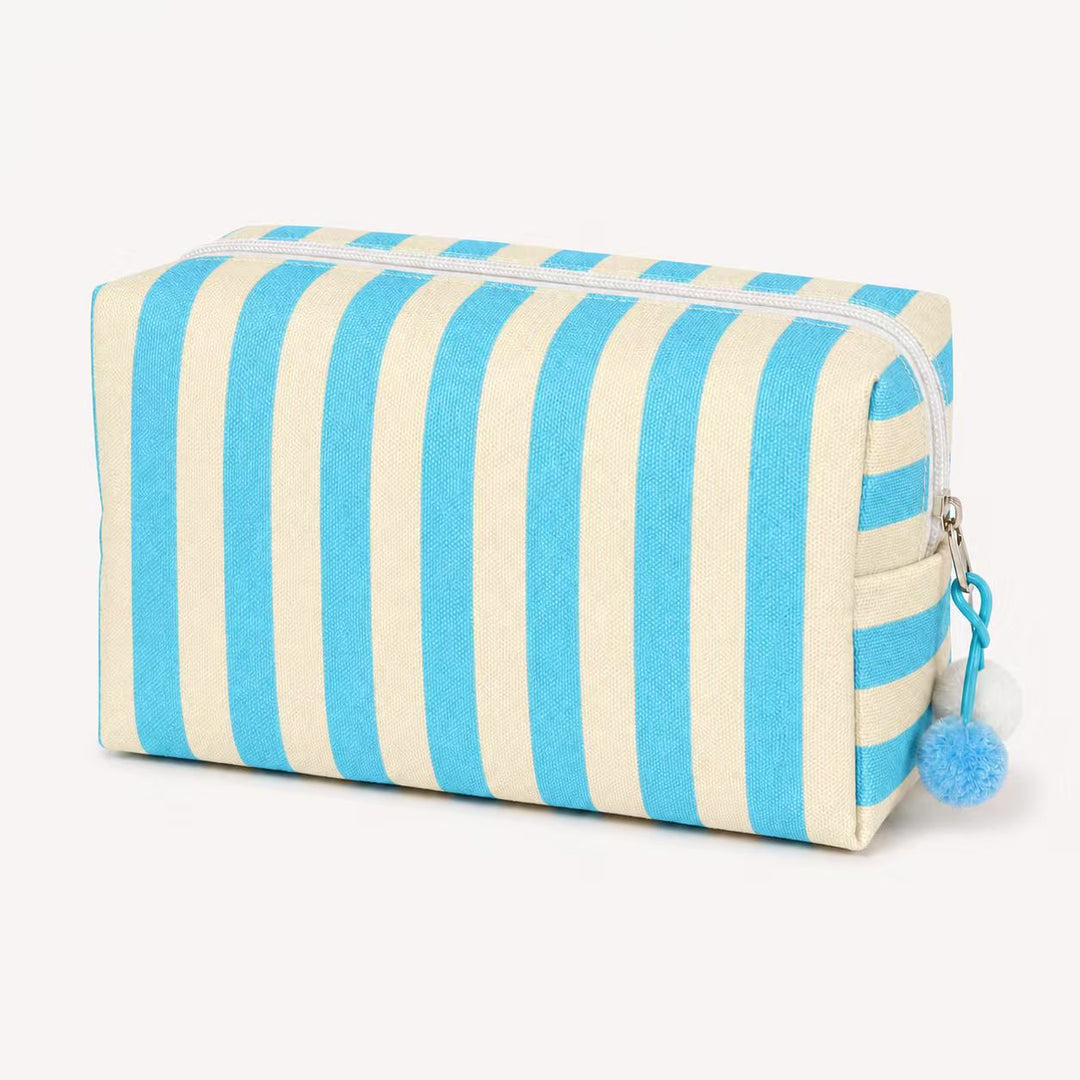 Kosmetiktasche mit bunten Streifen Skanto