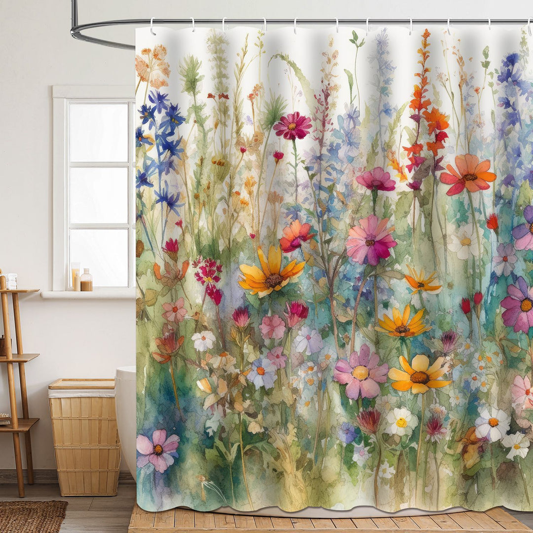 Duschvorhang Skanto mit Blumenmuster