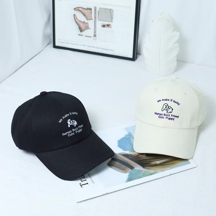 Damen-Baseballkappe mit Welpenmotiv und Stickerei Skanto