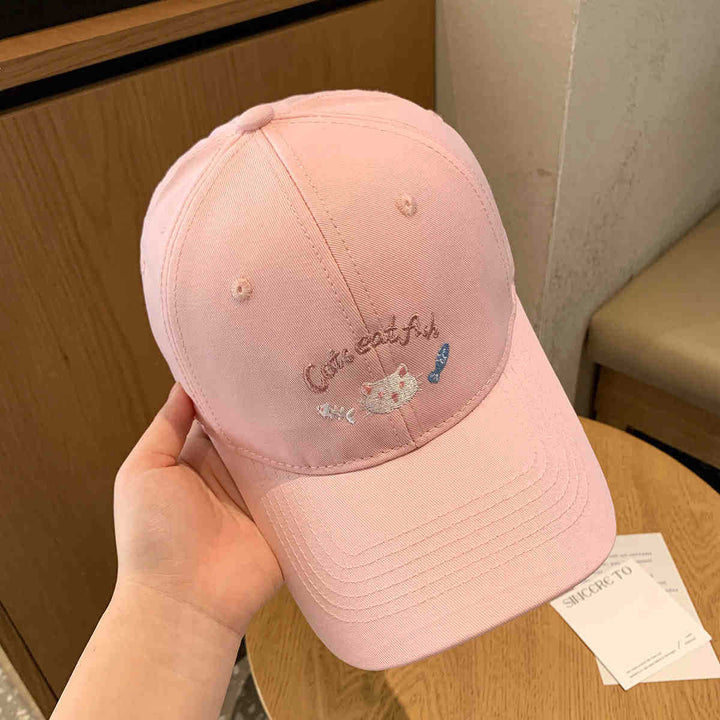 Damen Baseballkappe Skanto mit Katzenmotiv-Stickerei