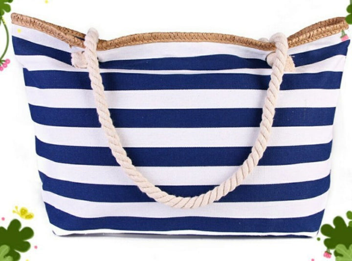 Strandtasche mit maritimem Streifen-Design Skanto