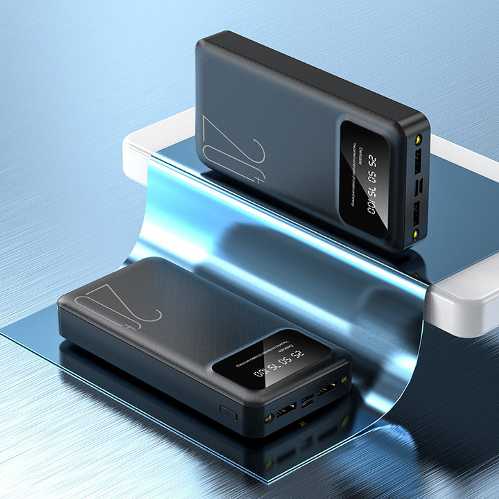 Hochleistungs-Powerbank mit LCD-Bildschirm und mehreren USB-Anschlüssen Skanto