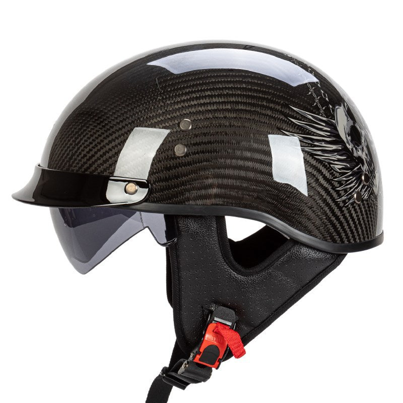 Stylischer Grafik-Totenkopf Motorradhelm Skanto