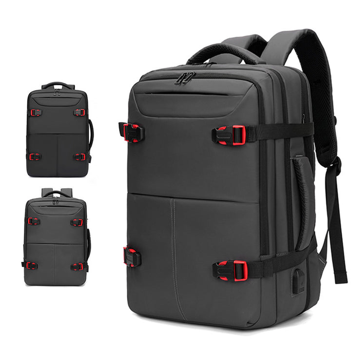 Praktischer Laptop-Rucksack mit innovativem Sicherheitsfach und Organizer-System Skanto