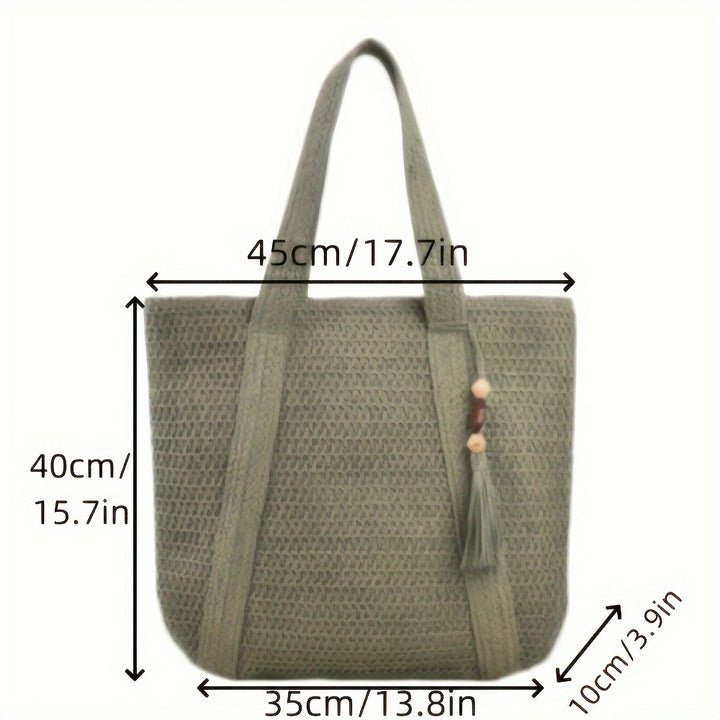 Geräumige Strandtasche mit einzigartigem geflochtenem Design Skanto