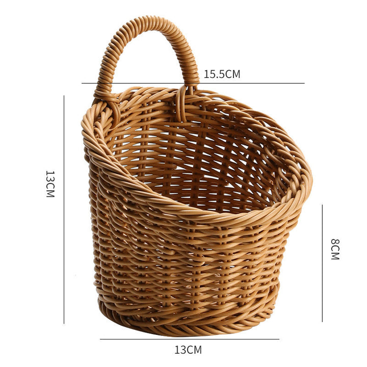 Handgefertigter Rattan-Aufbewahrungskorb Skanto