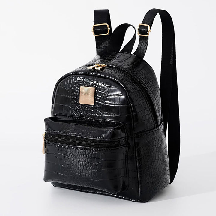 Rucksack im eleganten Krokodil-Look Skanto