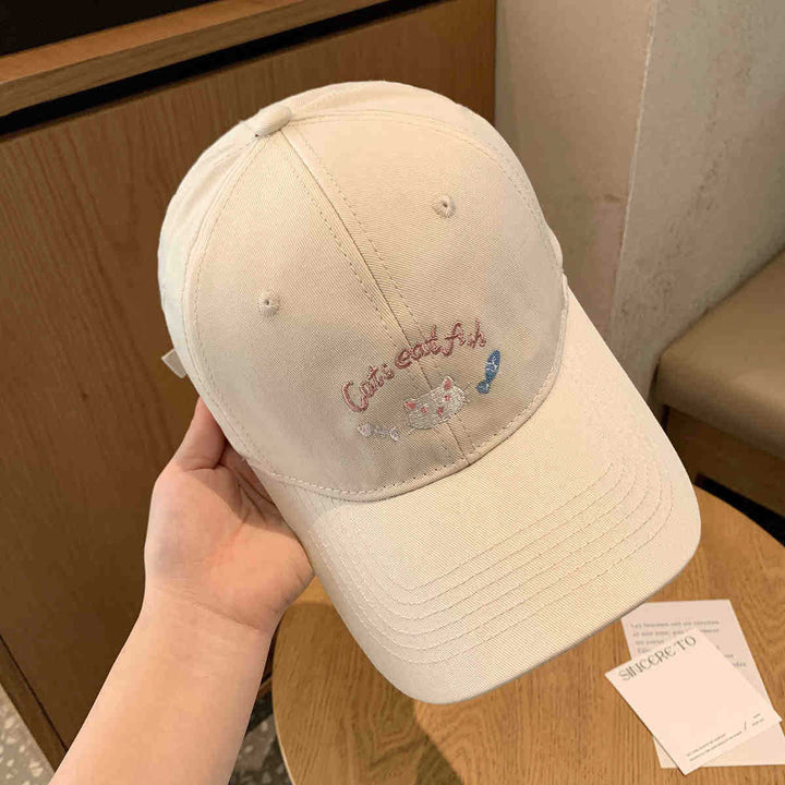 Damen Baseballkappe Skanto mit Katzenmotiv-Stickerei
