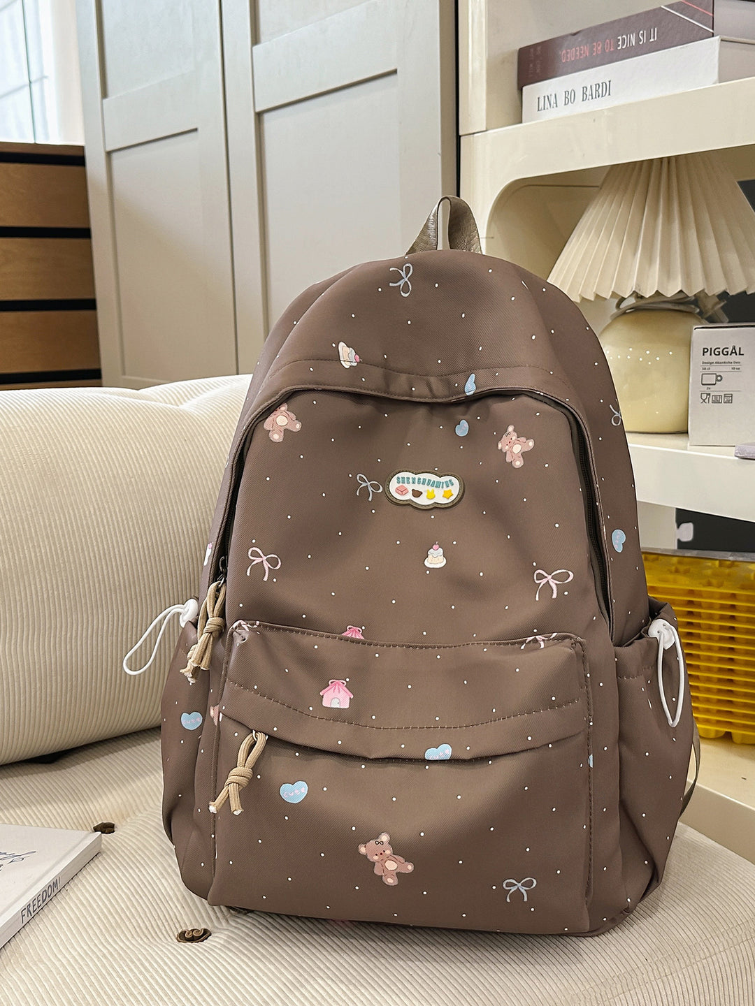 Verspielter Motiv-Rucksack mit Print Skanto