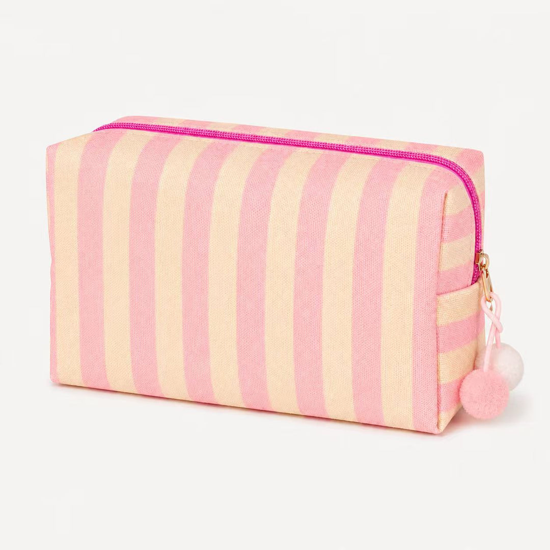 Kosmetiktasche mit bunten Streifen Skanto