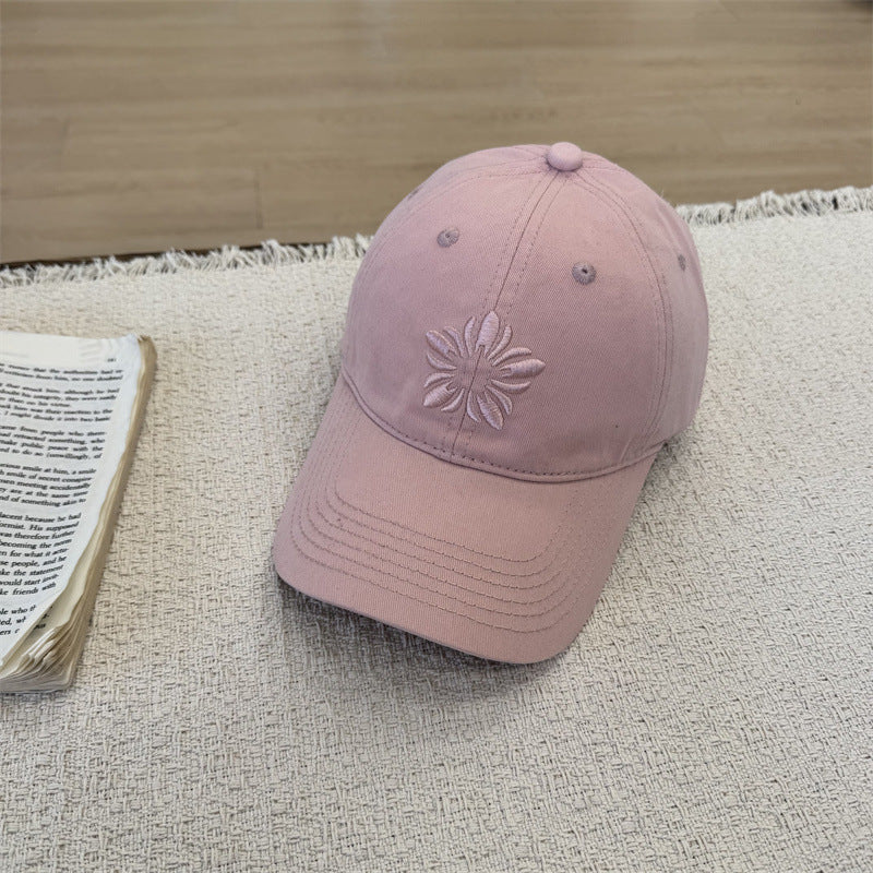 Damen Baseballkappe mit Blumenstickerei Skanto