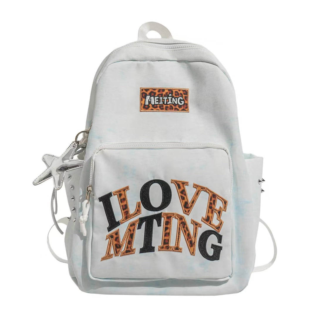 Trendiger Rucksack Skanto mit grafischer Stickerei