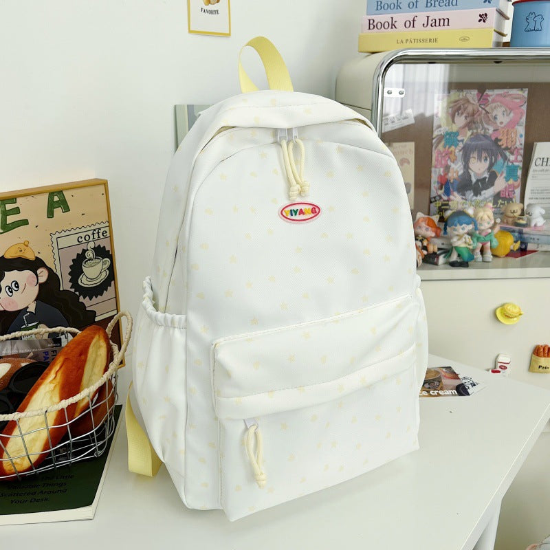 Lässiger Schulrucksack mit Sternenmuster