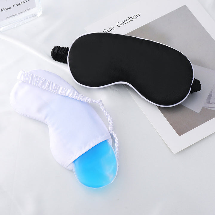 Nan Seidenweiche Schlafmaske für Damen mit herausnehmbarem Gel-Kühlpad und verstellbarem Komfortband Skanto