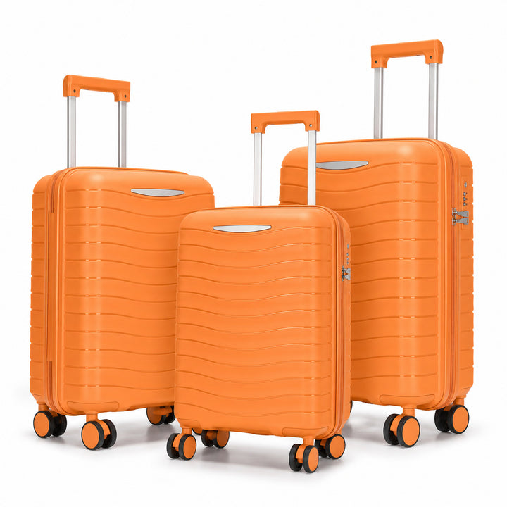 Hartschalenkoffer-Set mit innovativer Taschenorganisation Skanto