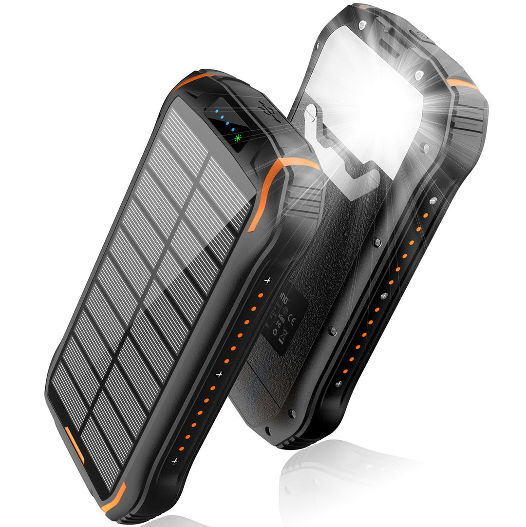 Solar Powerbank mit wasserdichtem Gehäuse und SOS-Funktion Skanto