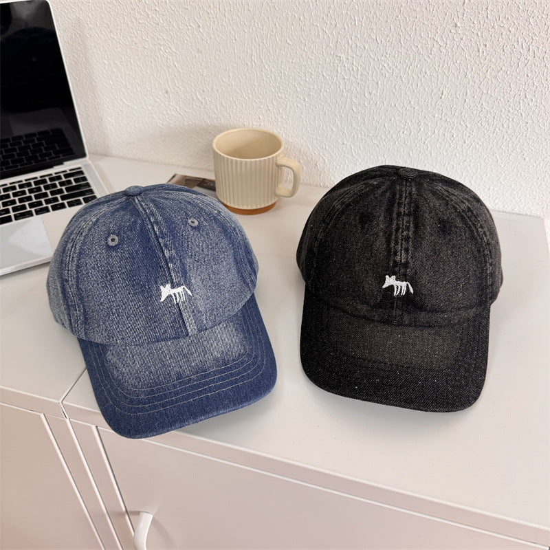Herren Lässige Grafik Denim-Baseballkappe Skanto