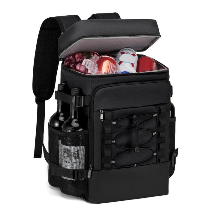 Unisex isolierter Kühlrucksack mit integriertem Flaschenhalter und Organizer Skanto