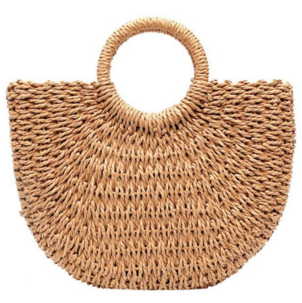 Strandtasche aus handgewebtem Naturmaterial Skanto