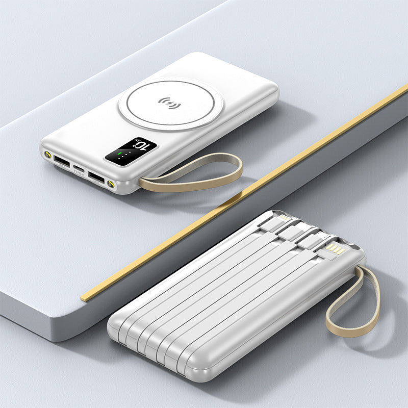 Kabellose Powerbank mit integrierter Ladestation Skanto