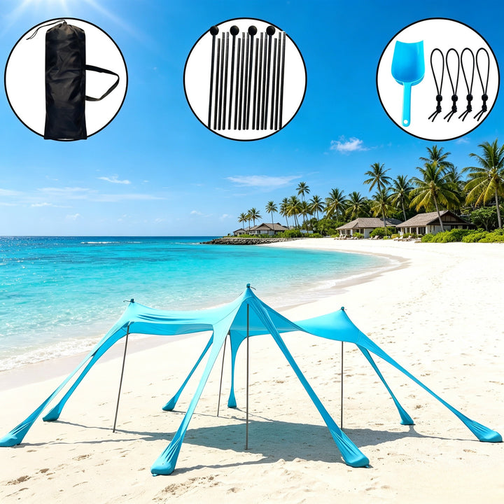 Tragbares Strand-Sonnenschutzdach Skanto