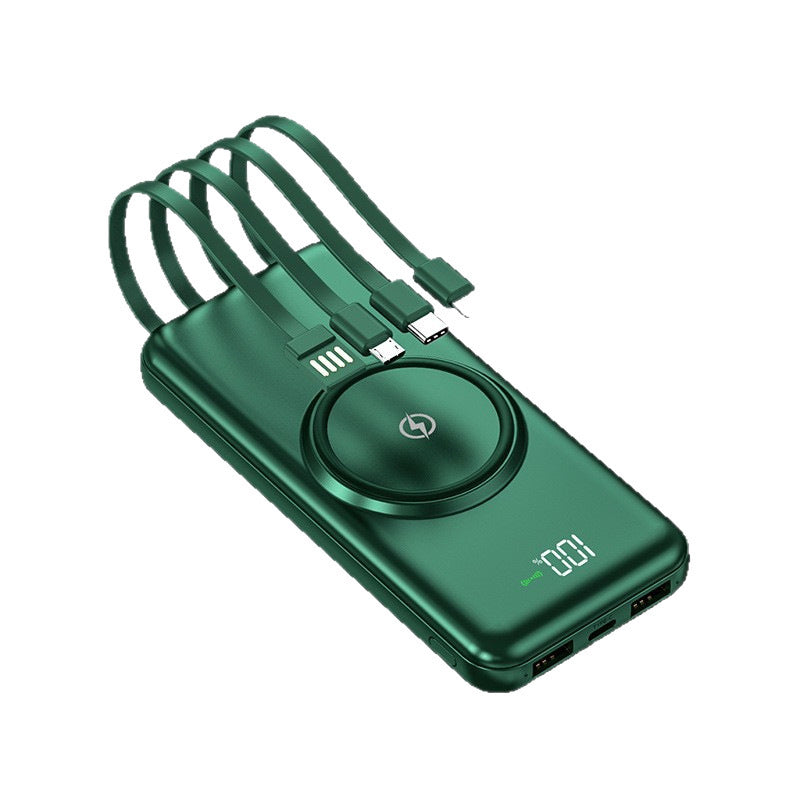 Tragbare Powerbank mit intelligenter Ladetechnologie und integriertem Kabelsystem Skanto