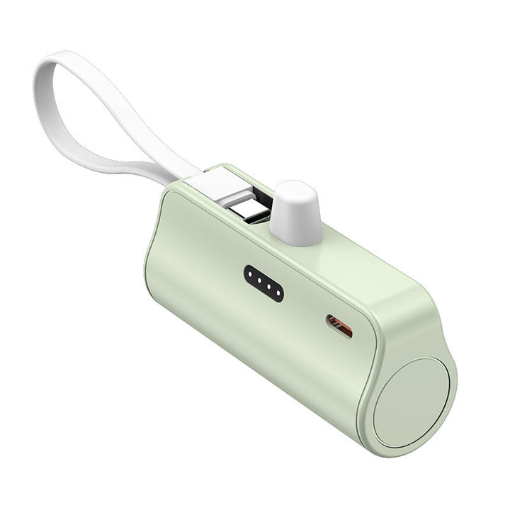 Tragbare Powerbank mit integriertem Ladekabel und kompaktem Design Skanto