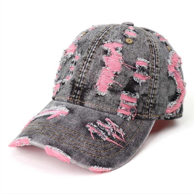 Damen Baseball Cap aus Denim im Used-Look Skanto